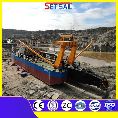 Profi 39-65m Hydraulischer Anker Boom Cutter Saugbagger mit Deckkranich