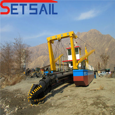 10 Zoll Cutter Saugbagger für Fluss Sand Dieselmotor und Hydraulikpumpe enthalten