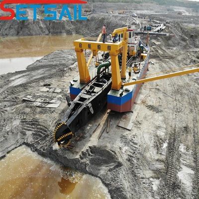 10 Zoll Cutter Saugpumpe Bagger für Flusssand innerhalb von 8 Metern Baggertiefe