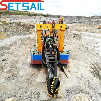 Weichai Dieselmotor 6-Zoll-Schneider-Suctionssandbagger für den schweren Sandbergbau