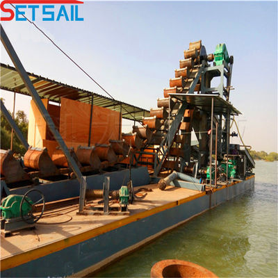 60m3-300m3 Kapazität Kette Eimer Gold Diamant Bergbaumaschinen für Flussreservoir