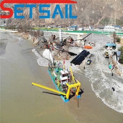 2000 m3 Wasserfluss Hydraulik Diesel 12 Zoll Schneider Saugschlamm Bagger mit 50m Kopf