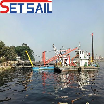 16 Zoll Cutter-Saugbagger mit Ankerboom-Wasserfluss 2500 Kubikmeter Dieselkraft-Typ