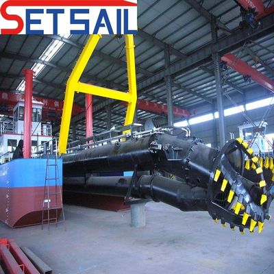 16 Zoll Cutter-Saugbagger mit Ankerboom-Wasserfluss 2500 Kubikmeter Dieselkraft-Typ