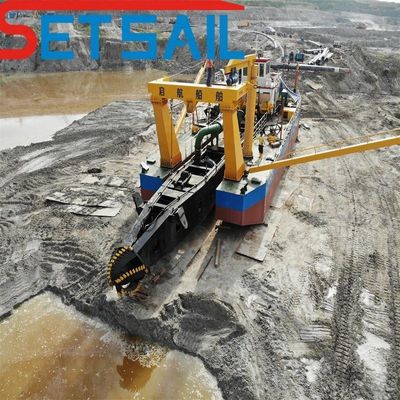 500-5000 m Entlastungsdistanz Prozess See Schlammschneider Saugschleifschleifschleifmaschine für Flusssand