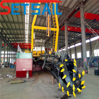 Gesamtgewicht 28-1000 t Siemens PLC Cutter Saug Sand Baggermaschine mit Verankerung Boom