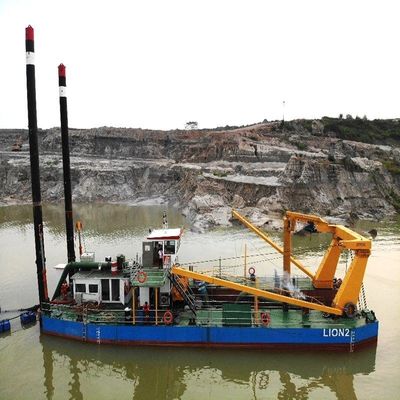 450-20000m3 Wasserfluss Anker Boom Cutter Saugschlamm Baggermaschine mit Durchflussmesser