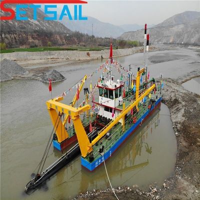 12-Zoll-Schneider-Saugbagger für die Sandgewinnung im Fluss Gesamthöhe 2 Meter