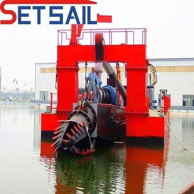 60-4000m3 Kapazität Siemens PLC Hydraulischer Schneider Saugbagger mit Wasserflussmessgerät