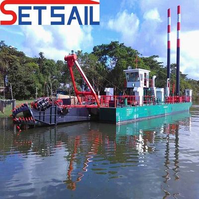 CTS Schlitze Diesel Power Cummins Motor Schneider Saugbagger mit PE-Rohr Schwimmen