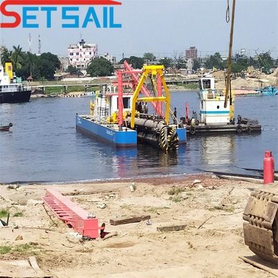 Hydrozyklone Zyklon Typ Dieselmotor Fluss Sandbagger mit Hydraulik-Schneider Sandpumpe