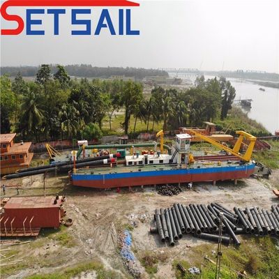 10 Zoll Cutter Saugbagger für Fluss Sand Dieselmotor und Hydraulikpumpe enthalten