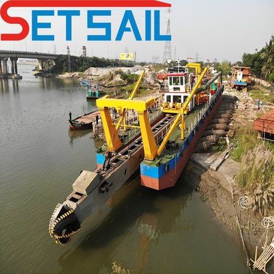 Siemens PLC Diesel Cutter Saugbagger für Flusssand mit maximaler Kapazität von 6000 m3/h