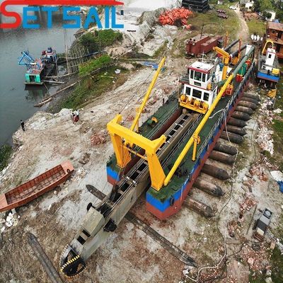 10 Zoll Dieselmotor Schneider Saugbagger mit Ankerboom Gesamthöhe 1,48 Meter