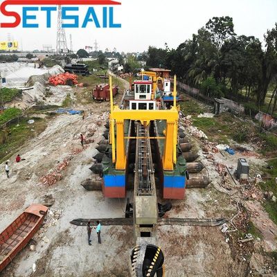 10 Zoll Dieselmotor Schneider Saugbagger mit Ankerboom Gesamthöhe 1,48 Meter