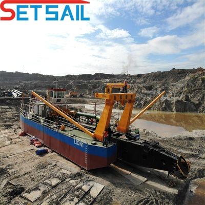 10 Zoll Cutter Saugpumpe Bagger für Flusssand innerhalb von 8 Metern Baggertiefe