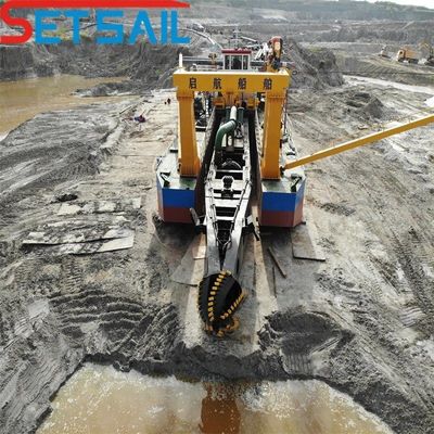 10 Zoll Cutter Saugpumpe Bagger für Flusssand innerhalb von 8 Metern Baggertiefe