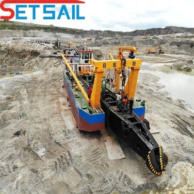 10 Zoll Cutter Saugpumpe Bagger für Flusssand innerhalb von 8 Metern Baggertiefe