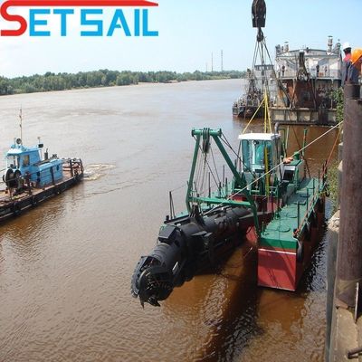 160m3-4000m3 Kapazität Hydraulische Steuerung Schneider Saugbagger mit Unterwasser-Sandpumpe