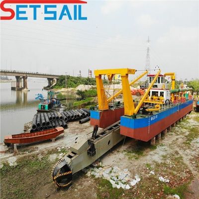 Gesamtlänge 31,1 Meter Siemens PLC Dieselmotor 8 Zoll Schneider Saug Sandbagger