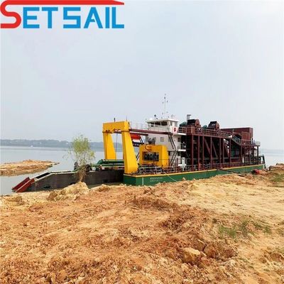 Gesamtlänge 31,1 Meter Siemens PLC Dieselmotor 8 Zoll Schneider Saug Sandbagger
