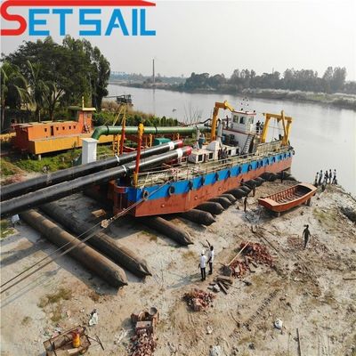 Gesamtlänge 31,1 Meter Siemens PLC Dieselmotor 8 Zoll Schneider Saug Sandbagger