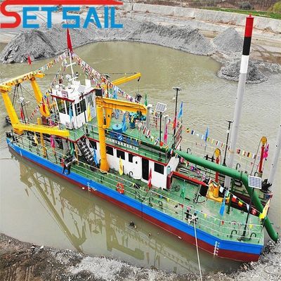 8 Zentimeter Cutter Saug Sandbagger für Fluss CTN Slot Typ Cummins 230kw Hauptmotor
