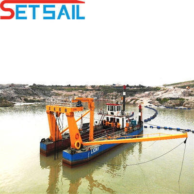 8 Zoll Schneider Saug-Fluss Sandbagger mit Gepäck Gesamthöhe 1,48 m Gesamtgewicht 85 t
