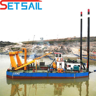 8 Zoll Schneider Saug-Fluss Sandbagger mit Gepäck Gesamthöhe 1,48 m Gesamtgewicht 85 t