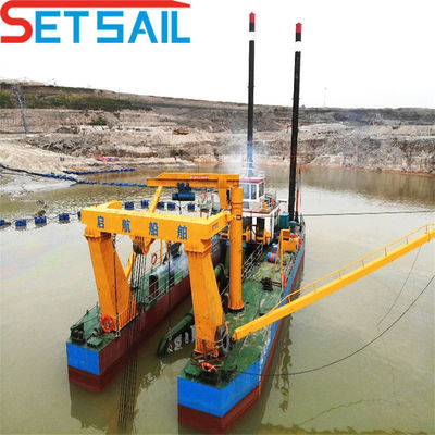 8 Zoll Schneider Saug-Fluss Sandbagger mit Gepäck Gesamthöhe 1,48 m Gesamtgewicht 85 t