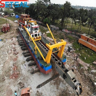 Shijiazhuang Sandpumpe 6 Zoll Cutter Saugbaggerung Schiff mit und 450m3 Wasserfluss