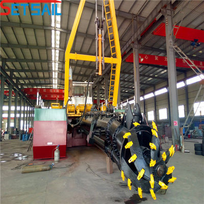 Shijiazhuang Sandpumpe 6 Zoll Cutter Saugbaggerung Schiff mit und 450m3 Wasserfluss
