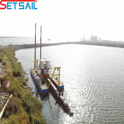 450 m3 Wasserfluss 6 Zoll Schneider-Saugbagger mit langlebigem Rumpf und Dieselmotor