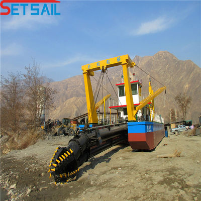 Gesamtbreite 5m-15m Import Dieselmotor-Schneidmaschine Saugbagger zum Baggern von Flusssand