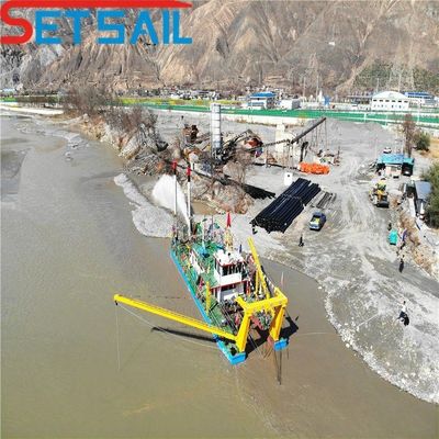 24 Zoll Dieselmotor Hydraulischer Schneider Saugbagger für Versandkosten und Zyklontyp