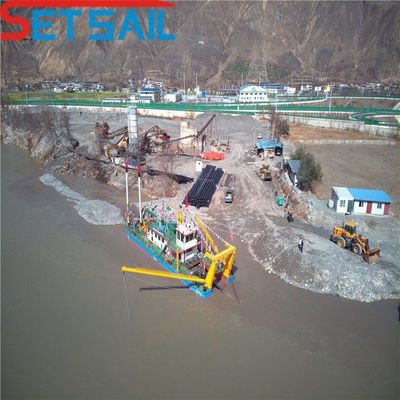 24 Zoll Dieselmotor Hydraulischer Schneider Saugbagger für Versandkosten und Zyklontyp