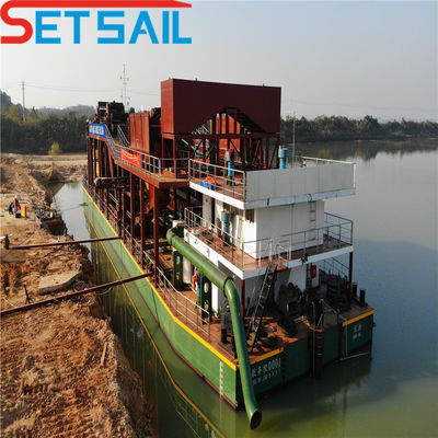 50000 m3/h Höchstwasserdurchfluss Hydraulischer Dieselmotor-Schneider Saugbagger für Sand