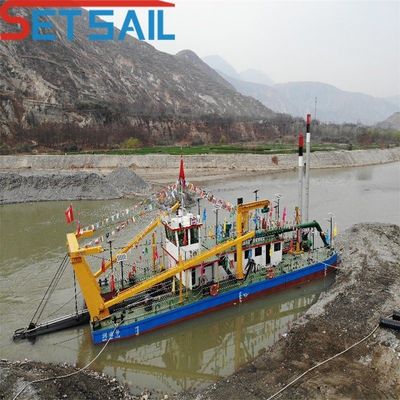 Cummins /1000kw Hilfs-Enigne-Leistung 28 Zoll Wasserfluss 7000m3 Schneider Saugbagger