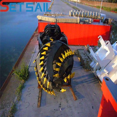 Cummins /1000kw Hilfs-Enigne-Leistung 28 Zoll Wasserfluss 7000m3 Schneider Saugbagger