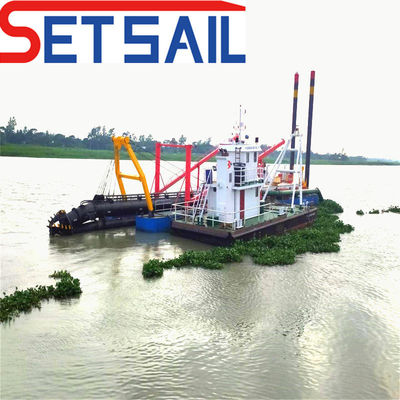 Auf Wunsch angefertigte Weichai-Schneider-Suctions-Sandschleifboot mit Spud-Position Rexroth Hydraulic