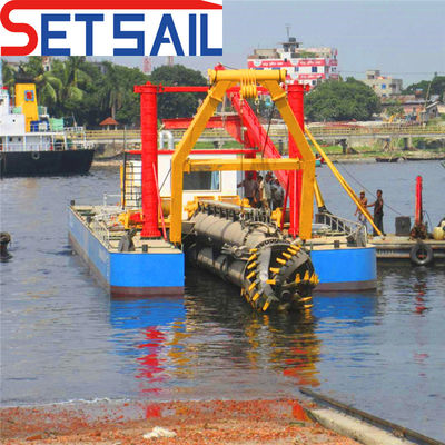 32 Zoll 7500m3 Cutter Saug Sandbagger mit Unterwasserpumpe bei 50m Gesamtlänge