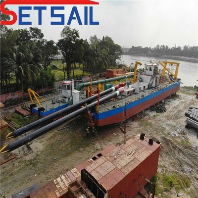32 Zoll Hydraulischer Fluss Sandschneider Saugbagger mit Ankerboom und Hydrozyklon