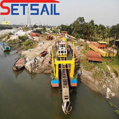 32 Zoll Hydraulischer Fluss Sandschneider Saugbagger mit Ankerboom und Hydrozyklon
