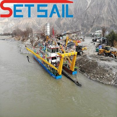 736kw Zusatzmotor mit Zyklon Typ 28 Zoll Schneider Saug Sandbagger für den Fluss
