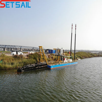 Gesamthöhe 7 m Hydraulische Winde Schneider Absaugung Fluss Sandbagger mit Anker Boom