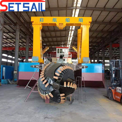 20 Zoll Cutter Saug-Sand-Dredger für die Reinigung der Binnenflüsse bei Baggertiefe von 15 m
