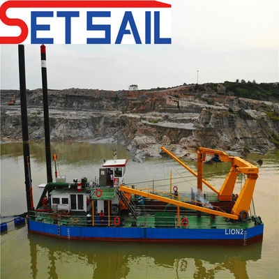 1500 m Ausgangsweite 895 kW Hauptmotorleistung 20 Zoll Schneider Saugfluss Flusssandbagger