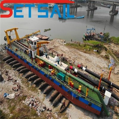 River Lake Port Reservoir Dredging mit 24 Zoll Cutter Saugbagger auf 20 m Tiefe
