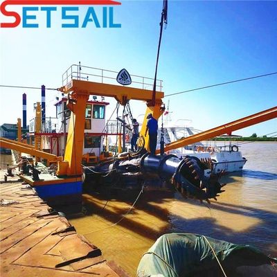 24 Zoll Cutter Saugbagger mit 9,3 m Gesamtbreite und 500 mm Entladungsrohrdurchmesser