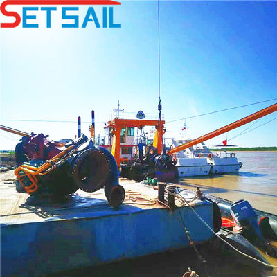 24 Zoll Cutter Saugbagger mit 9,3 m Gesamtbreite und 500 mm Entladungsrohrdurchmesser